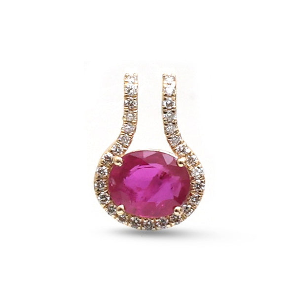 Ruby Diamond Pendant