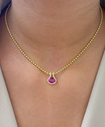 Ruby Diamond Pendant