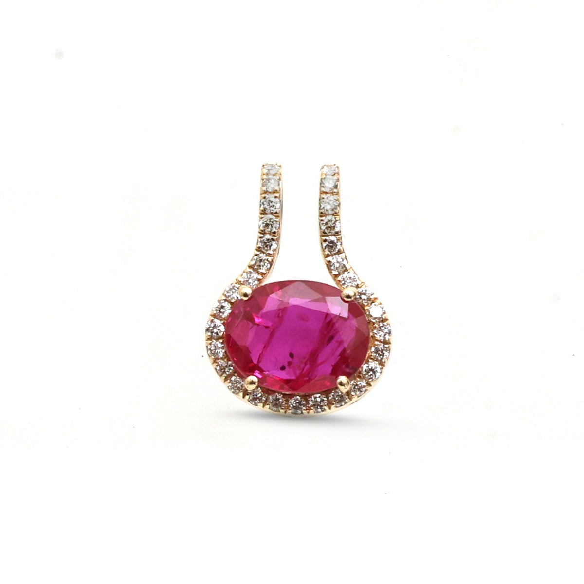 Ruby Diamond Pendant