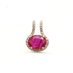 Ruby Diamond Pendant