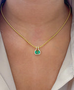 Tourmaline Mix Diamond Pendant