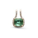 Tourmaline Mix Diamond Pendant
