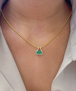 Tourmaline Mix Diamond Pendant