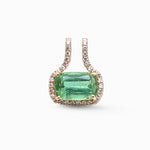 Tourmaline Mix Diamond Pendant