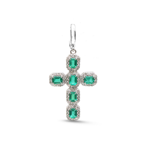 Emerald Diamond Pendant