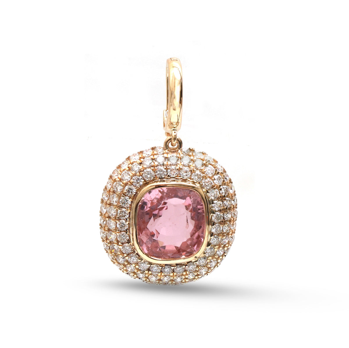 Tourmaline Mix Diamond Pendant