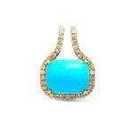 Turquoise Diamond Pendant
