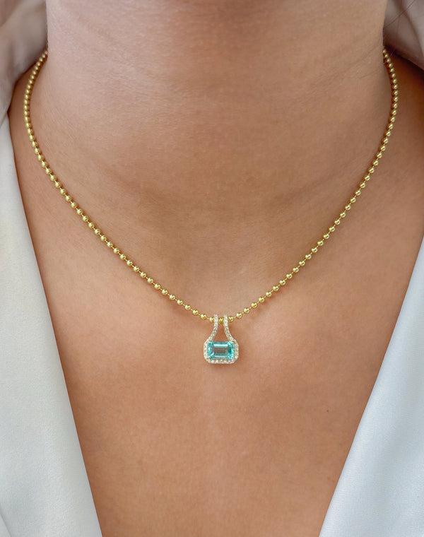 Emerald Diamond Pendant
