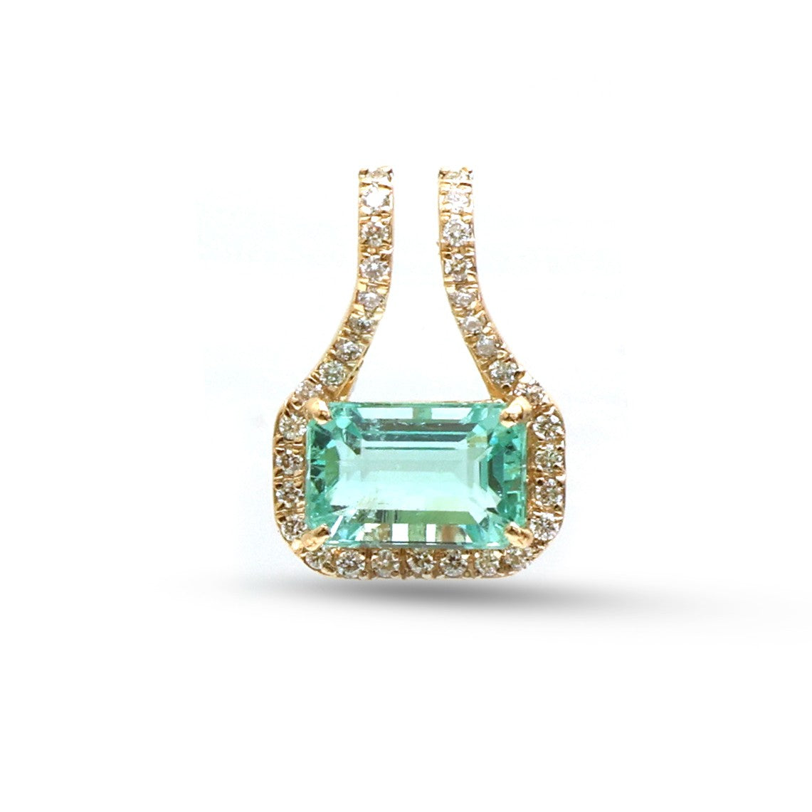 Emerald Diamond Pendant