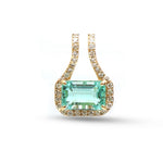 Emerald Diamond Pendant