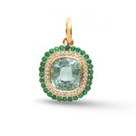 Tourmaline Mix Emerald Diamond Pendant