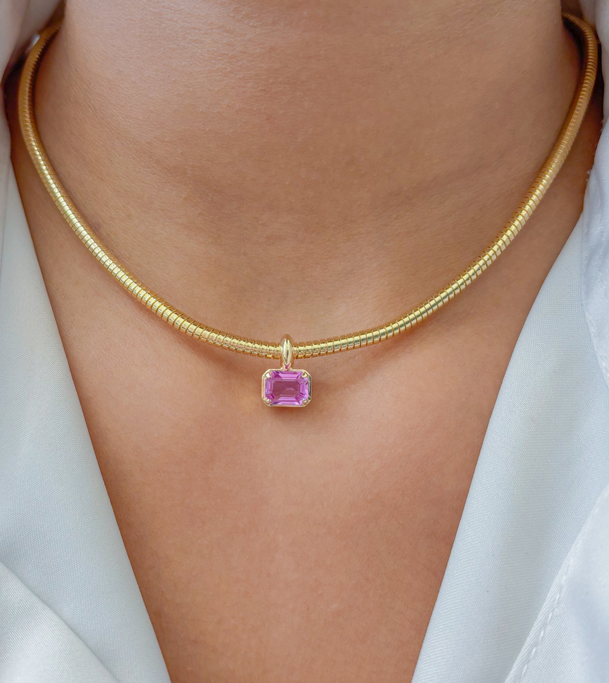 Pink Sapphire Pendant