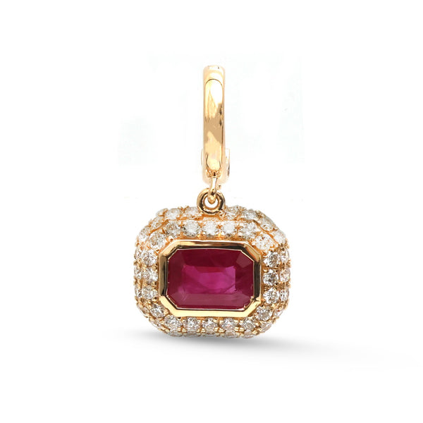 Ruby Diamond Pendant
