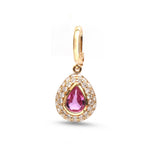 Pink Sapphire Diamond Pendant