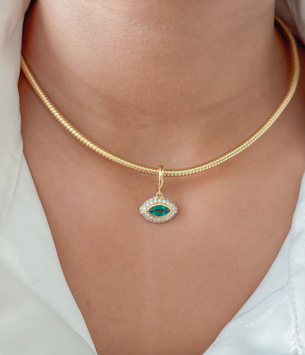 Emerald Diamond Pendant