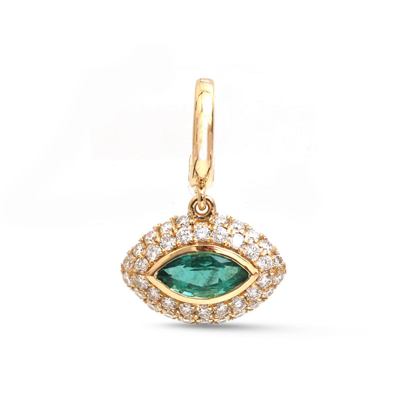 Emerald Diamond Pendant