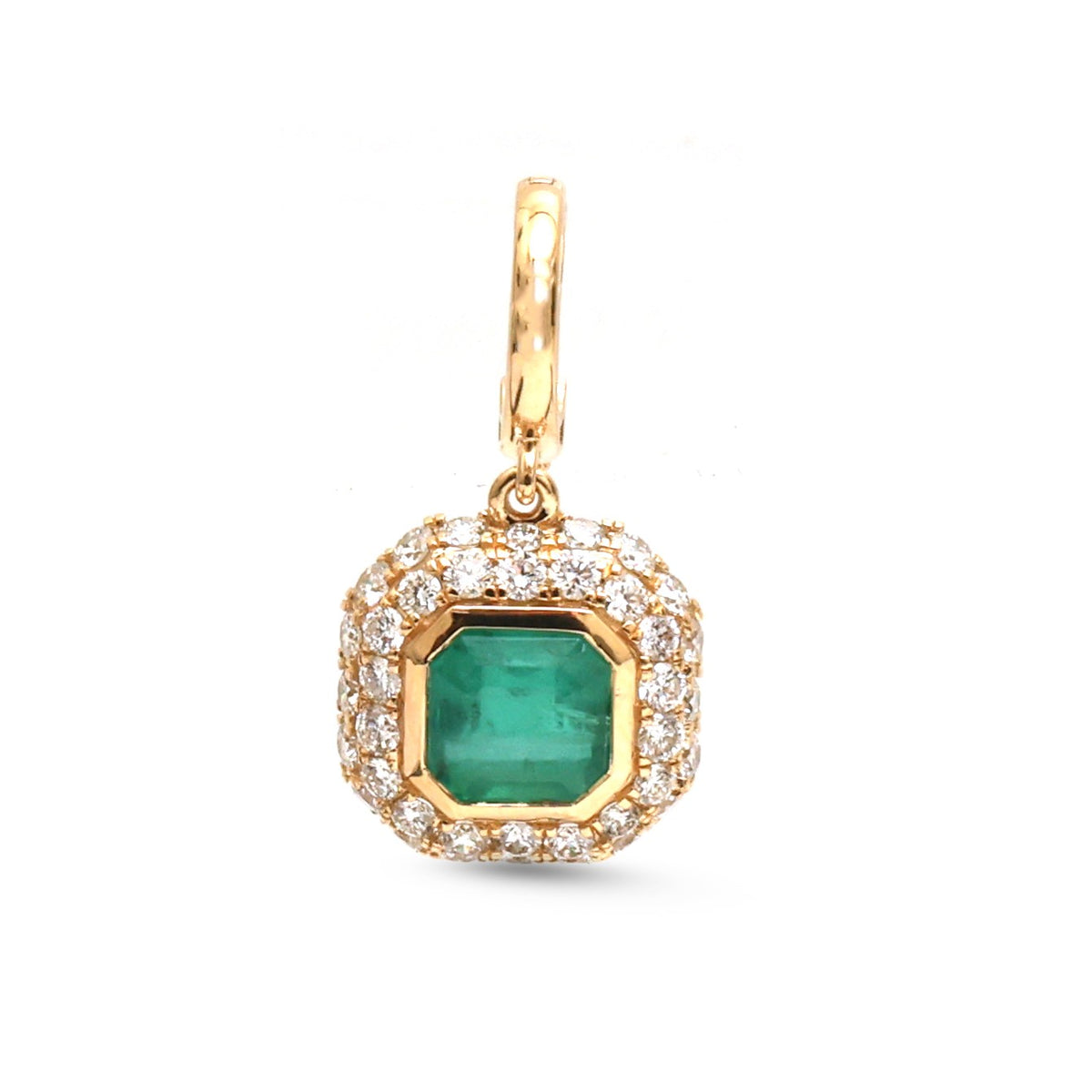 Emerald Diamond Pendant