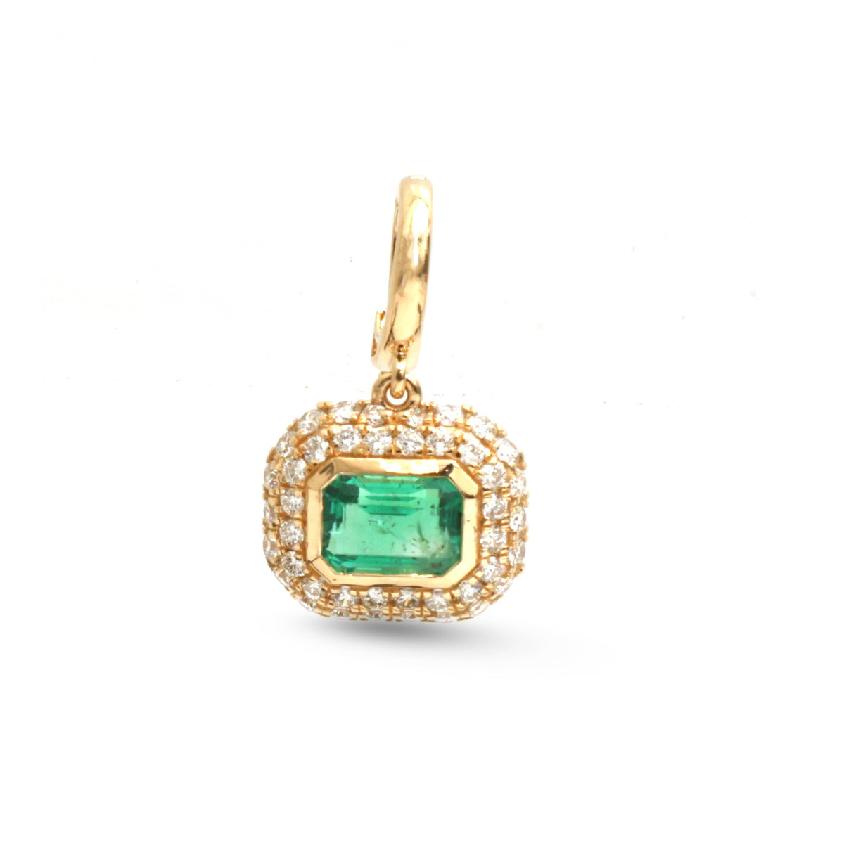 Emerald Diamond Pendant