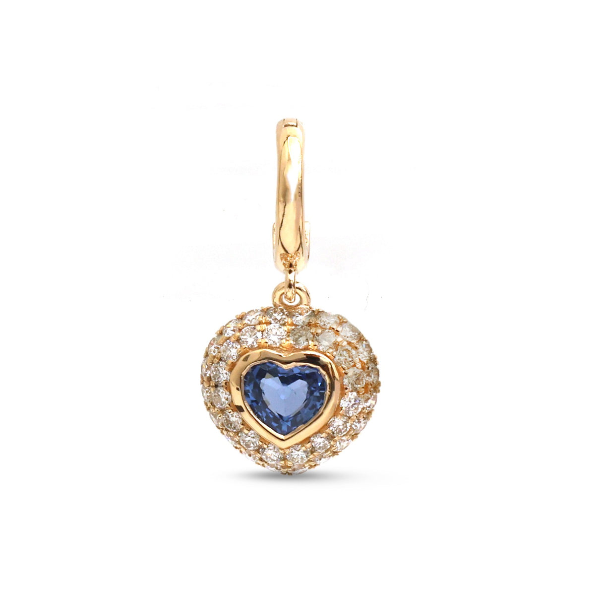 Blue Sapphire Diamond Pendant