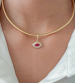 Ruby Diamond Pendant