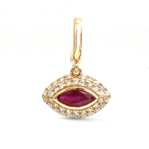 Ruby Diamond Pendant