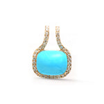 Turquoise Diamond Pendant