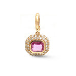 Pink Sapphire Diamond Pendant