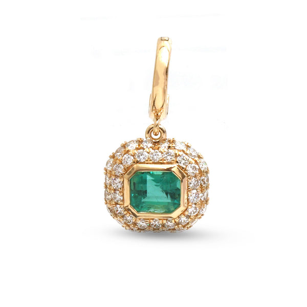 Emerald Diamond Pendant