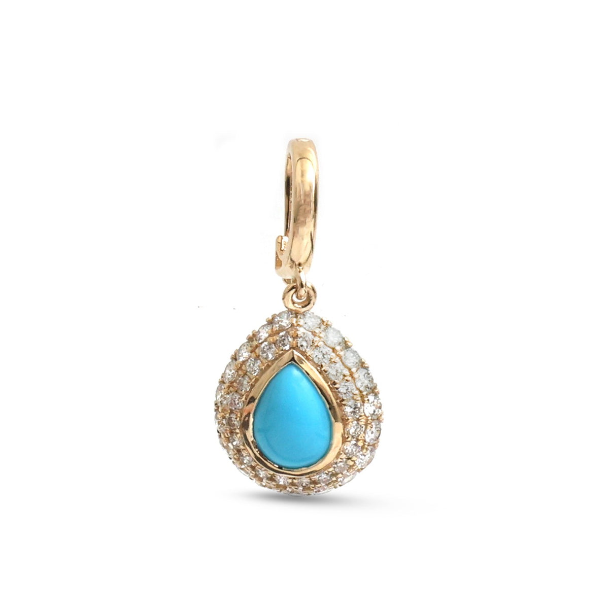 Turquoise Diamond Pendant