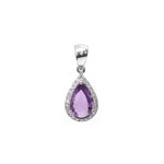 Pink Sapphire Diamond Pendant
