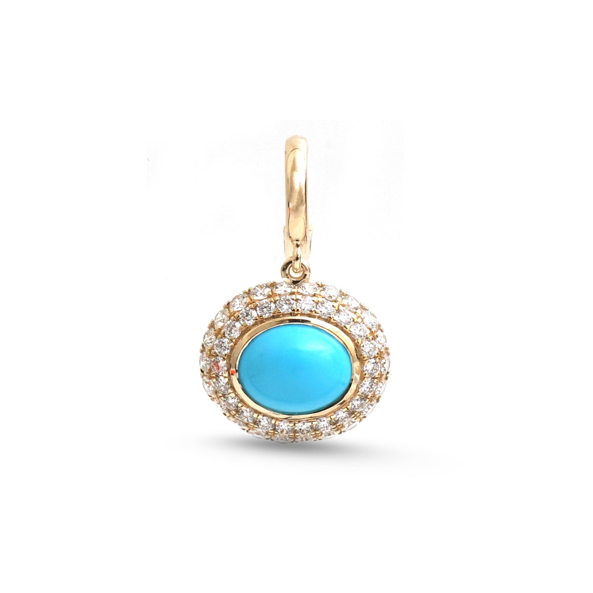 Turquoise Diamond Pendant