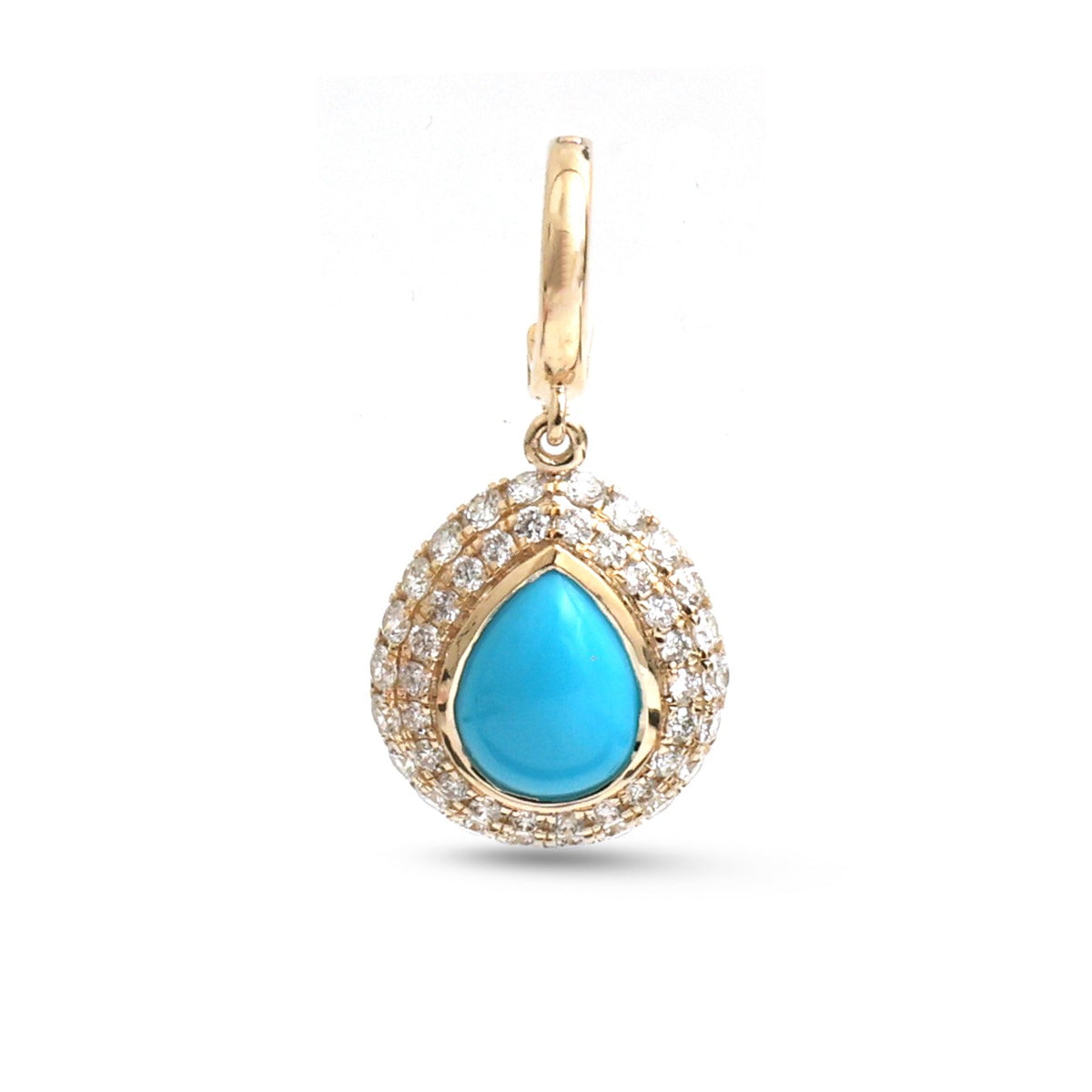 Turquoise Diamond Pendant