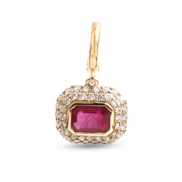 Ruby Diamond Pendant