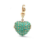 Pink Sapphire Emerald Pendant