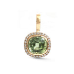 Tourmaline Mix Diamond Pendant