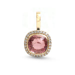 Tourmaline Mix Diamond Pendant