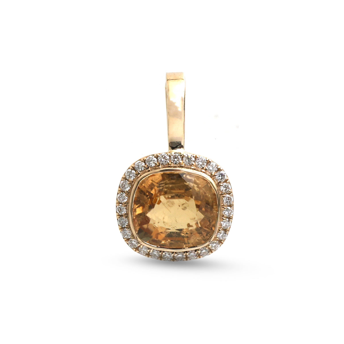 Tourmaline Mix Diamond Pendant