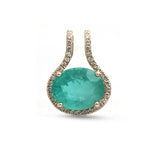 Emerald Diamond Pendant