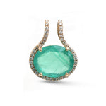 Emerald Diamond Pendant