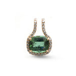 Tourmaline Mix Diamond Pendant