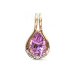 Kunzite Diamond Pendant