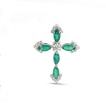 Emerald Diamond Pendant