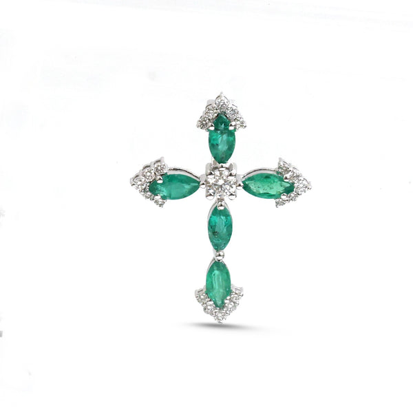Emerald Diamond Pendant