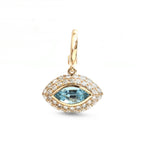 Aquamarine Diamond Pendant