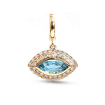 Aquamarine Diamond Pendant