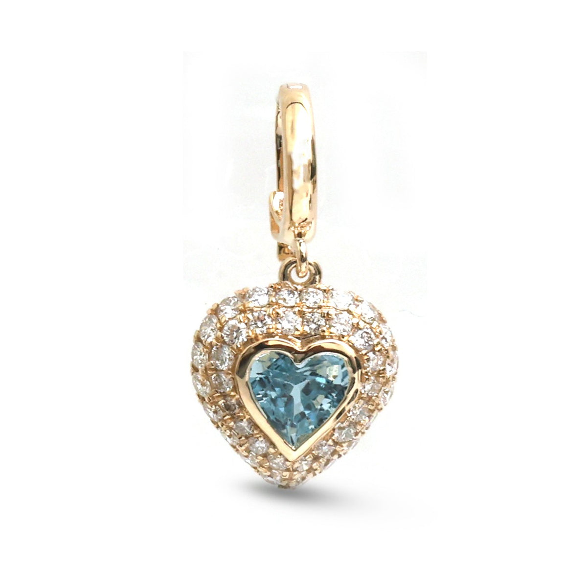 Aquamarine Diamond Pendant