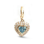 Aquamarine Diamond Pendant