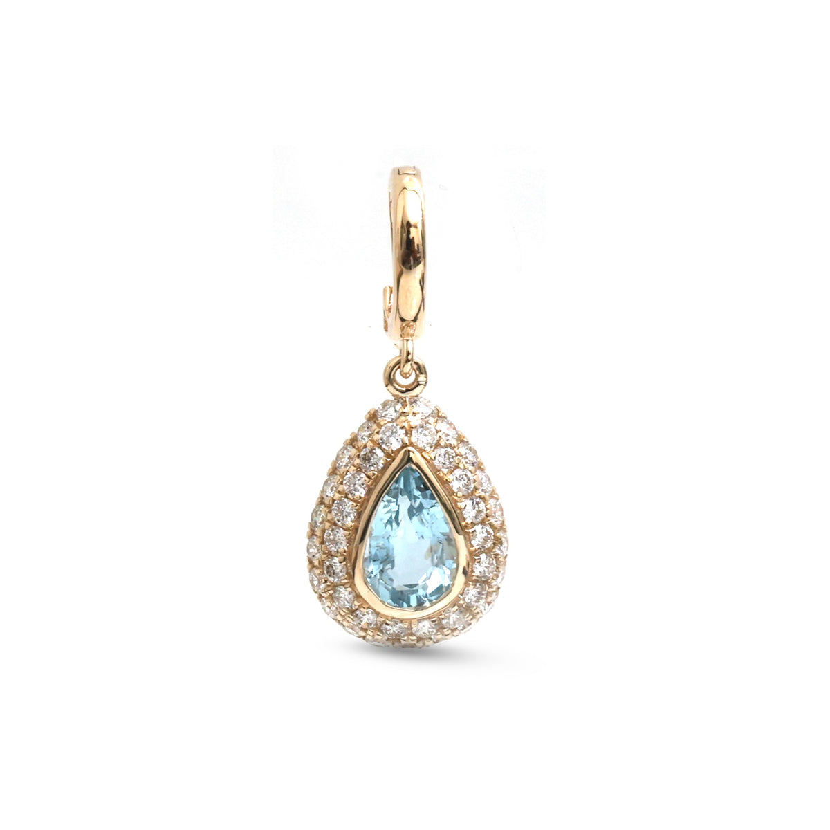 Aquamarine Diamond Pendant