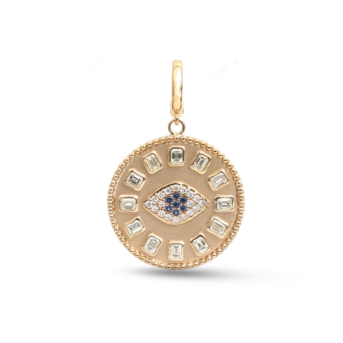 Diamond Blue Sapphire Pendant