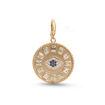 Diamond Blue Sapphire Pendant